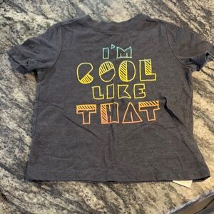 Old Navy Dark Gray Short-Sleeve Tee with Neon Graphic